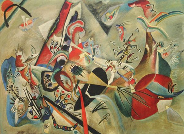 In Grey Oil Painting by Wassily Kandinsky