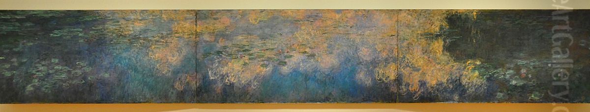 Reflections of Clouds on the Water-Lily Pond Oil Painting by Claude Oscar Monet