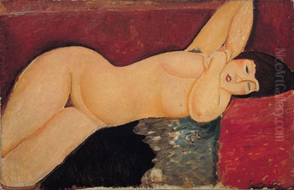 Nu couche Oil Painting by Amedeo Modigliani
