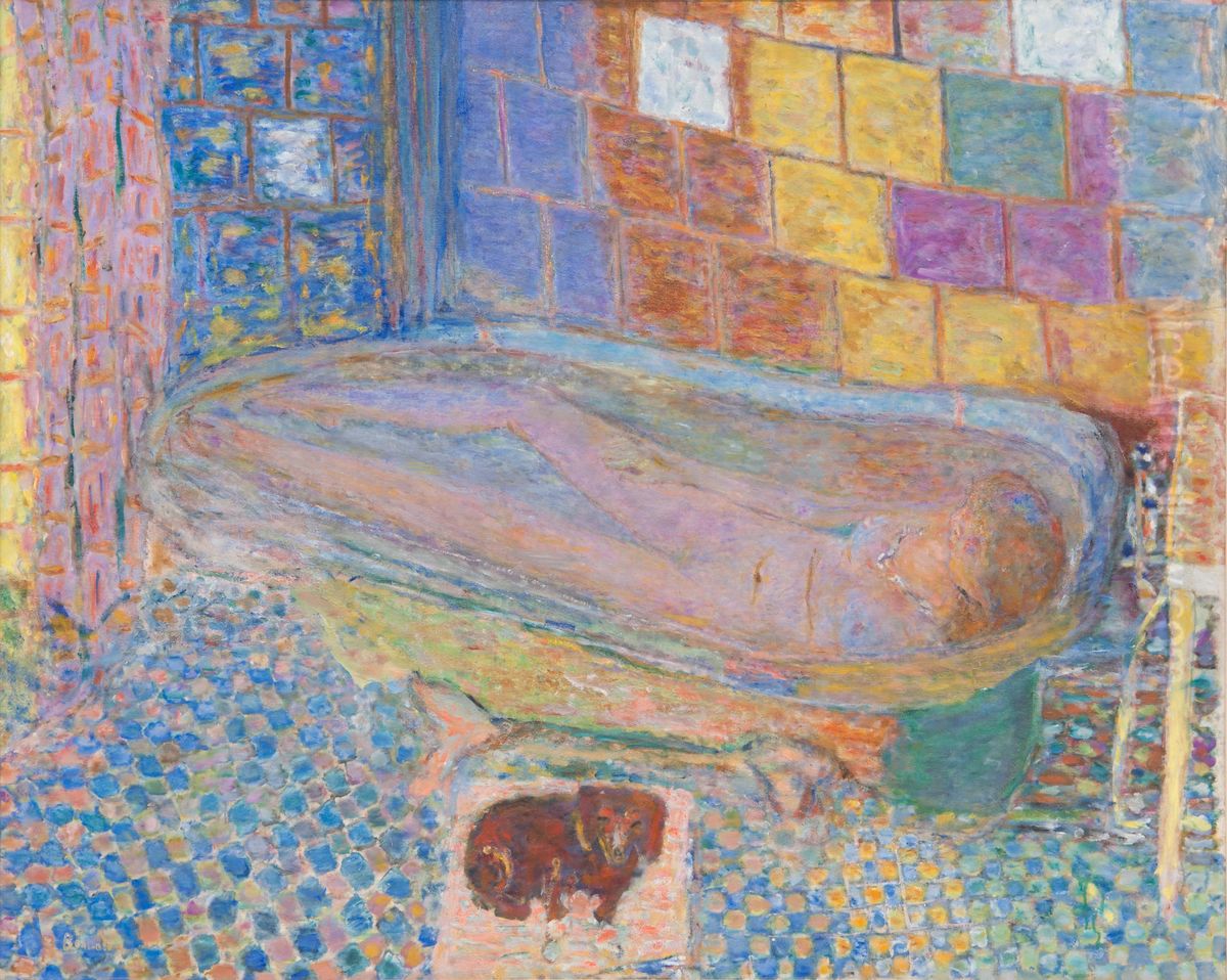 Nude the Bathtub Oil Painting by Pierre Bonnard