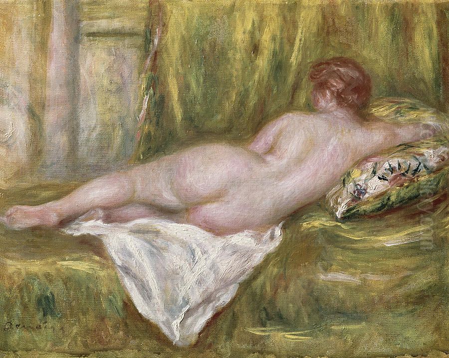 Nu couche, vu de dos Oil Painting by Pierre Auguste Renoir