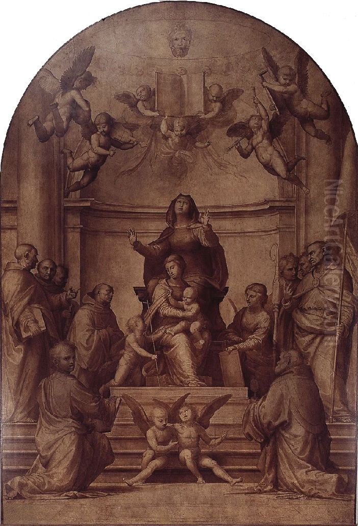 Grand Council Altarpiece Oil Painting by Fra Bartolomeo