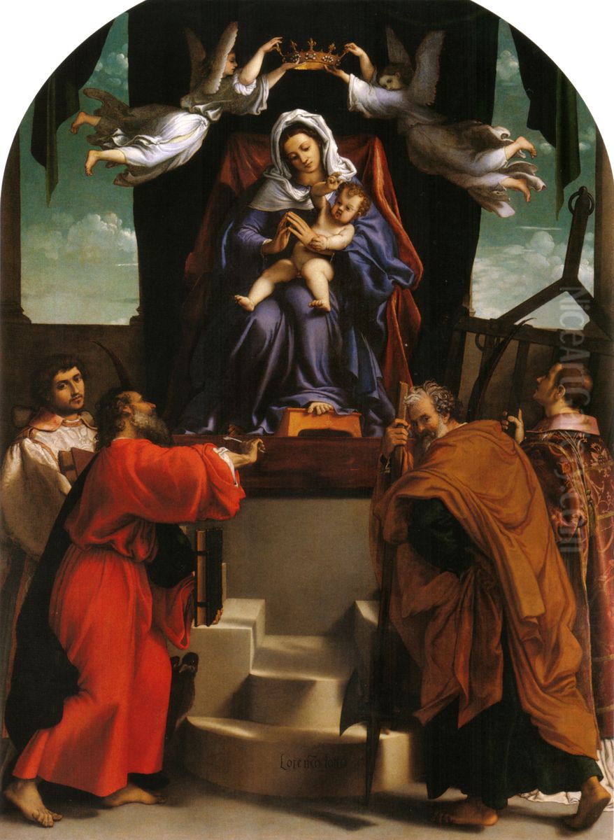 Altarpiece of the Halberd Oil Painting by Lorenzo Lotto