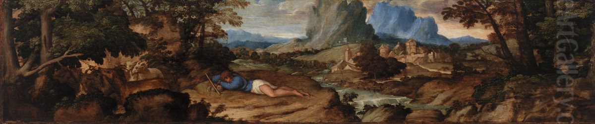Endymion and his Flock Oil Painting by Titian