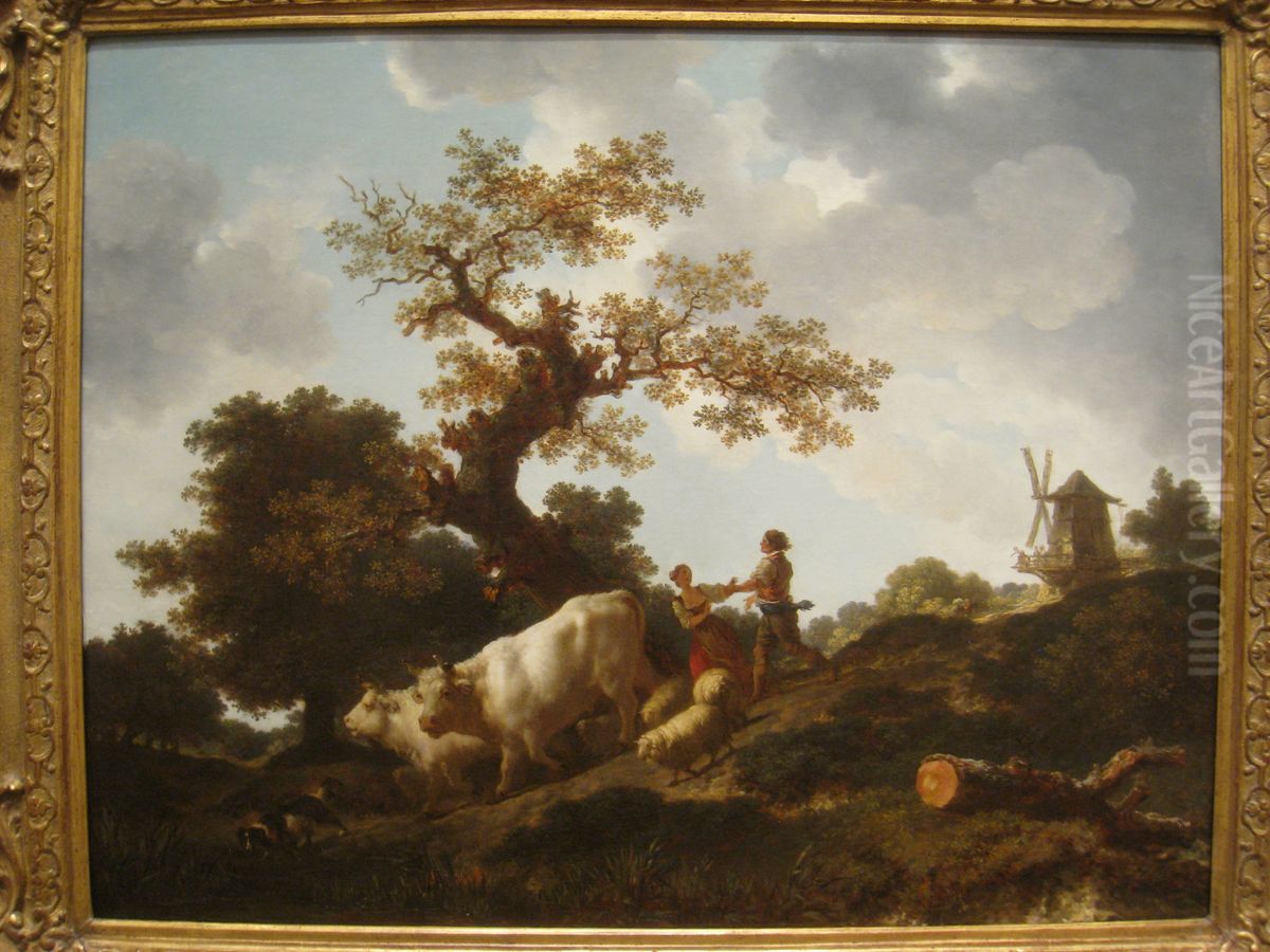 The Return of the Drove Oil Painting by Jean-Honore Fragonard