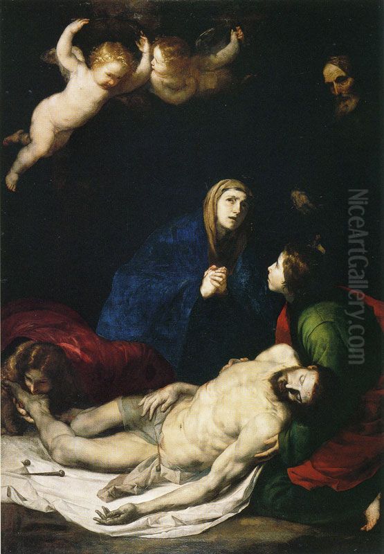 Pieta Oil Painting by Jusepe de Ribera