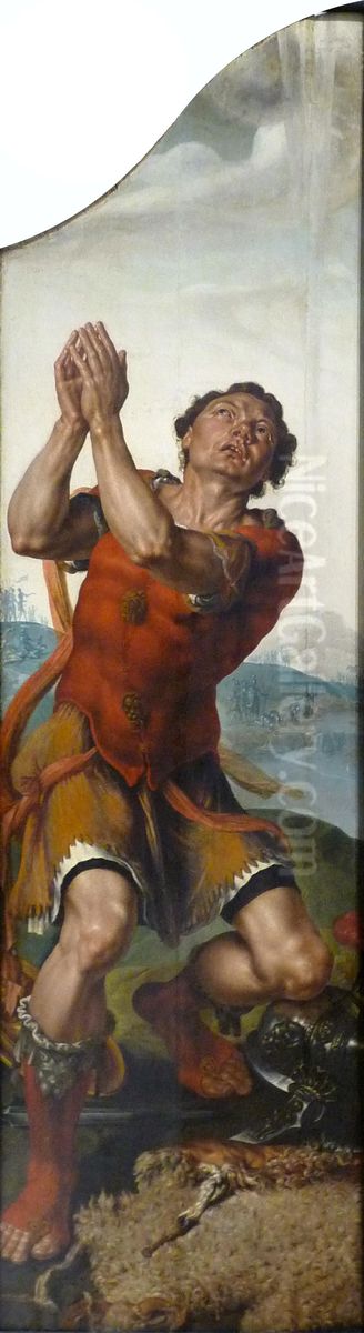 Gedeon et le miracle de la toison Oil Painting by Maarten Van Heemskerck