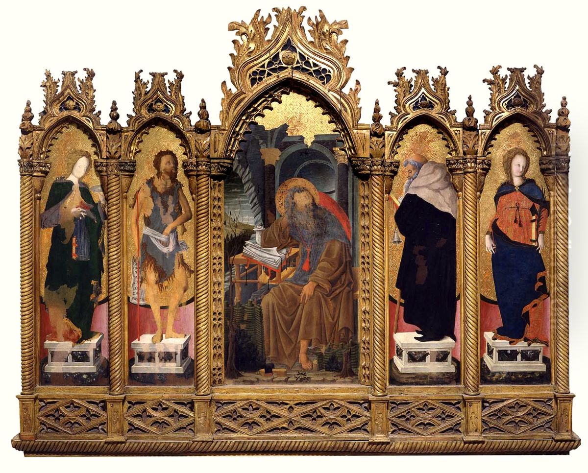 Polyptych of Lazarus Oil Painting by Francesco Squarcione