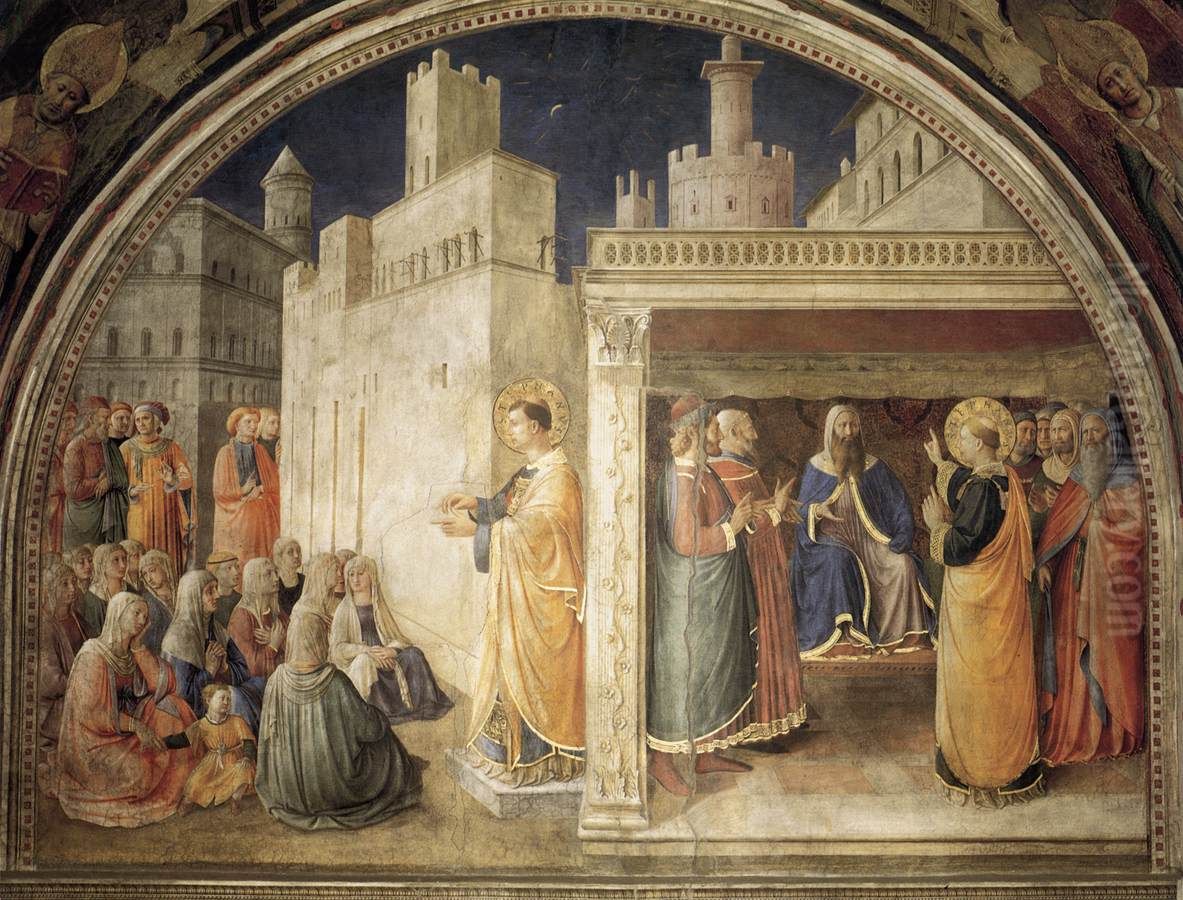 Lunette of the north wall Oil Painting by Fra Angelico