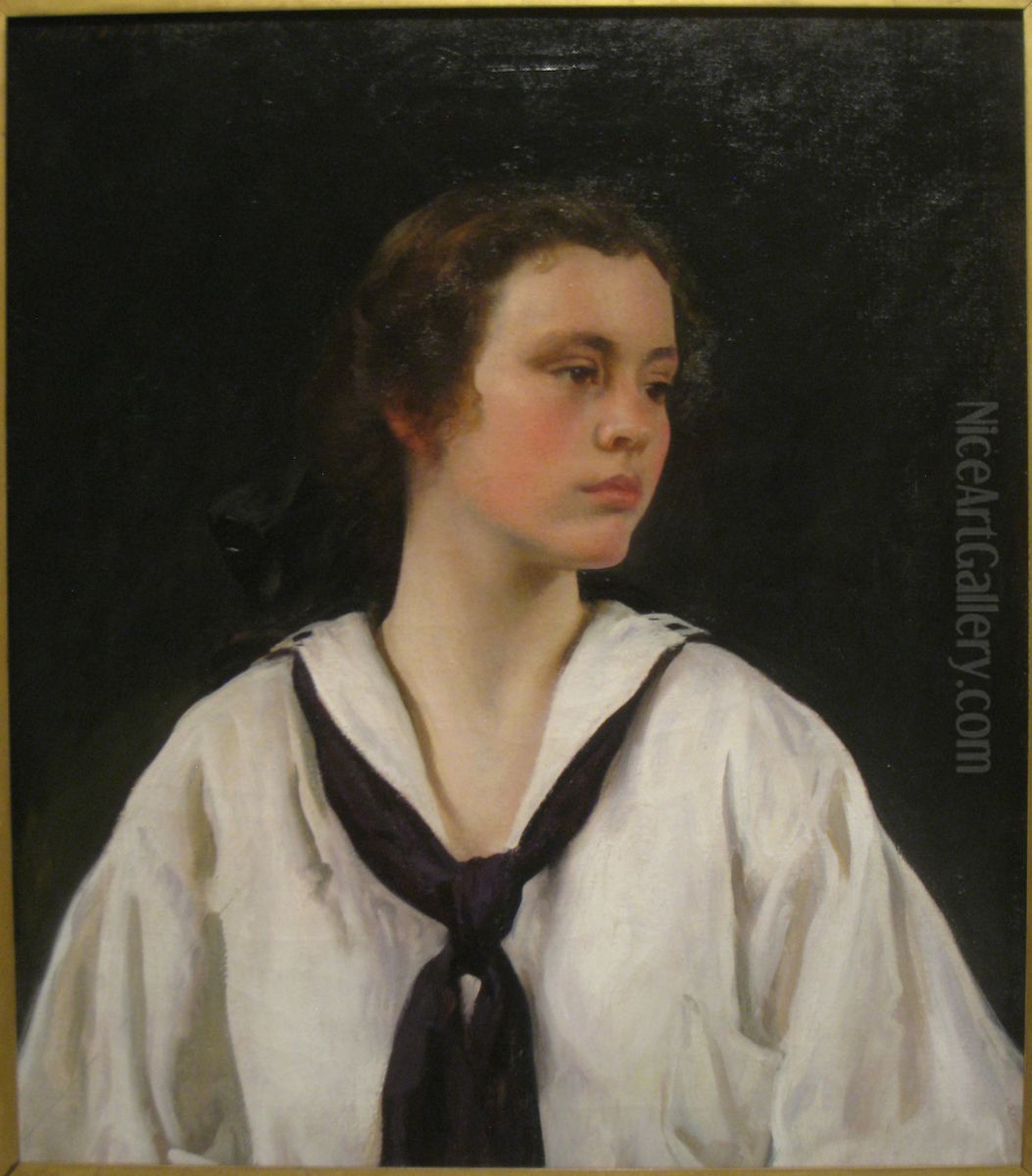 Sally Oil Painting by Joseph DeCamp
