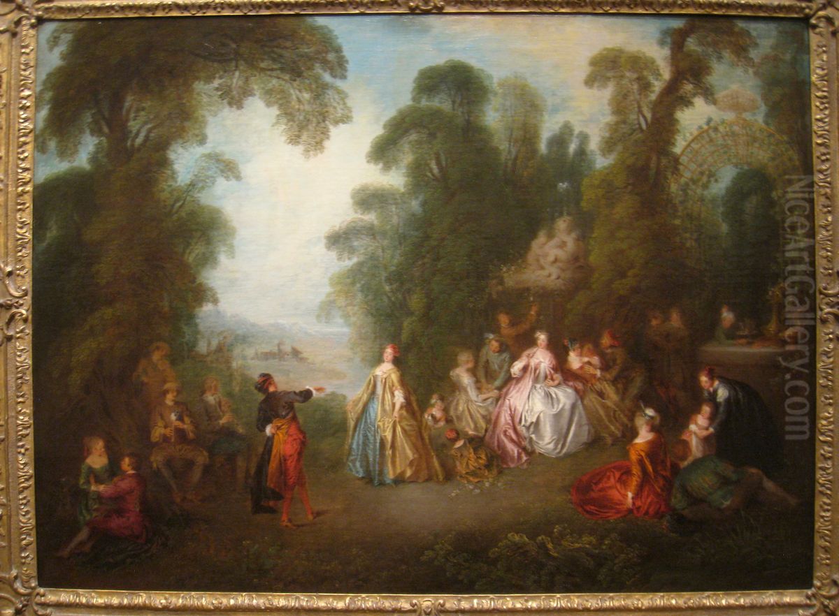 The Dance Oil Painting by Jean-Baptiste Pater