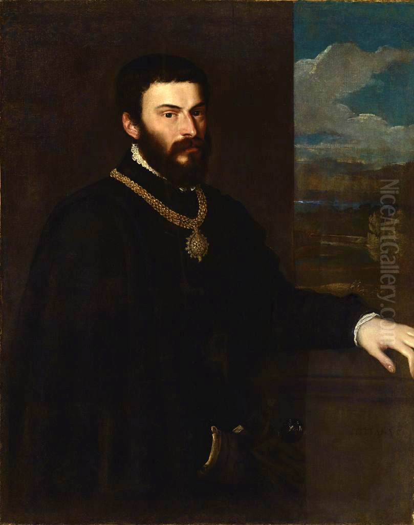 Portrait of Count Antonio Porcia Oil Painting by Titian