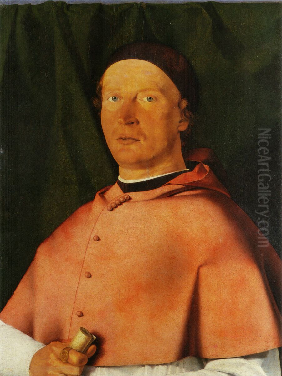 Portrait of Bishop Bernardo de' Rossi Oil Painting by Lorenzo Lotto