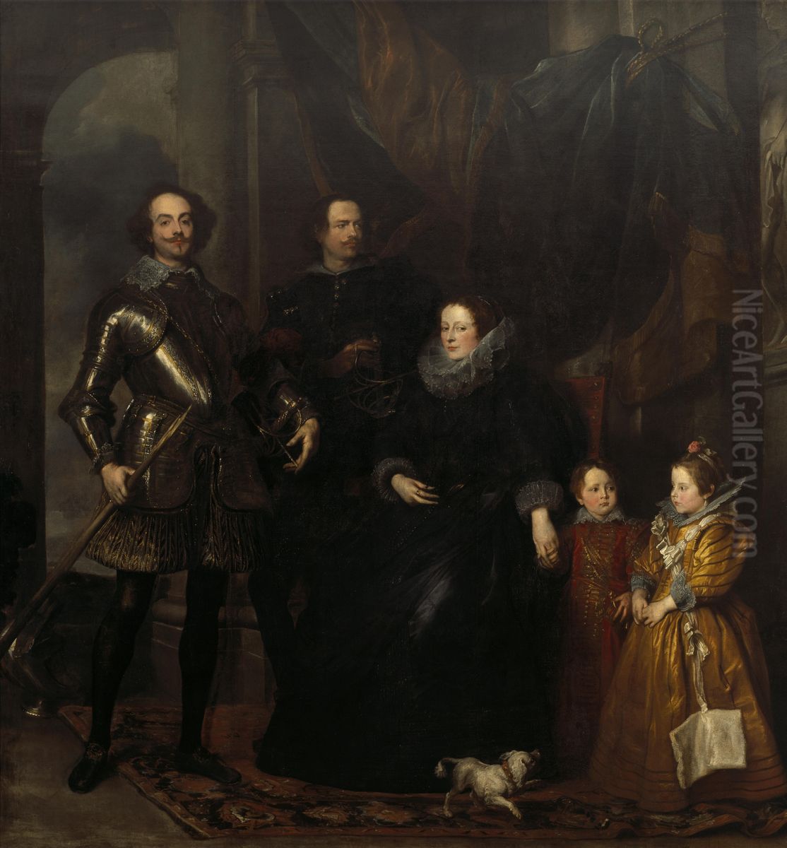 The Lomellini Family Oil Painting by Sir Anthony Van Dyck