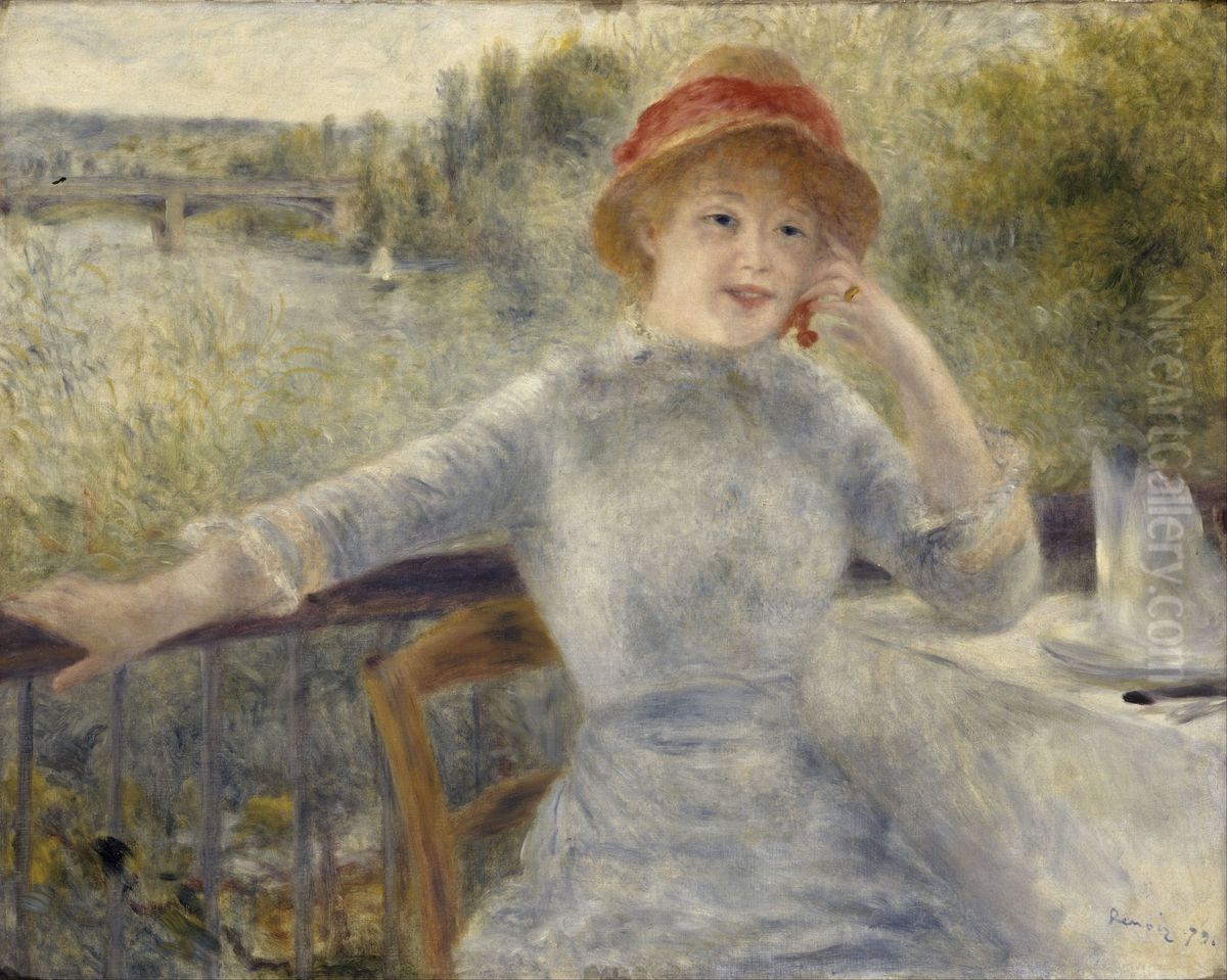 Alphonsine Fournaise Oil Painting by Pierre Auguste Renoir