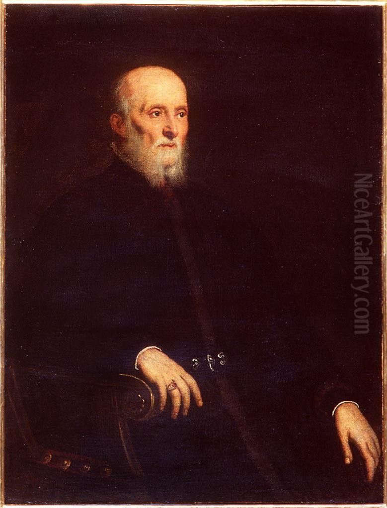 Ritratto di Alvise Cornaro Oil Painting by Jacopo Tintoretto