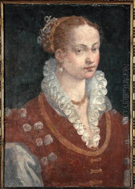 Portrait of Isabella de' Medici Oil Painting by Alessandro Allori