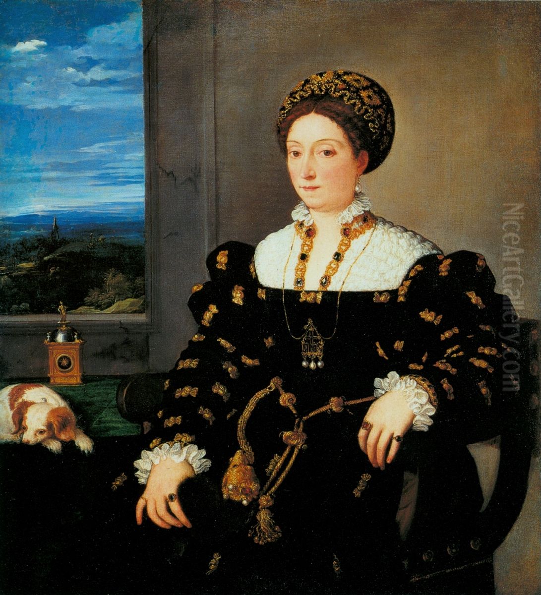 Portrait of Eleonora Gonzaga Oil Painting by Titian