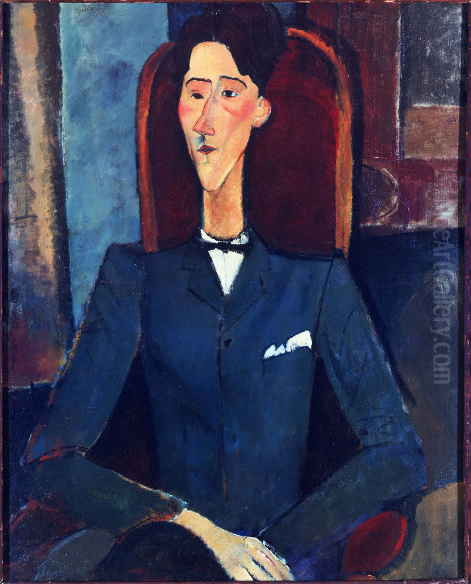 Jean Cocteau Oil Painting by Amedeo Modigliani