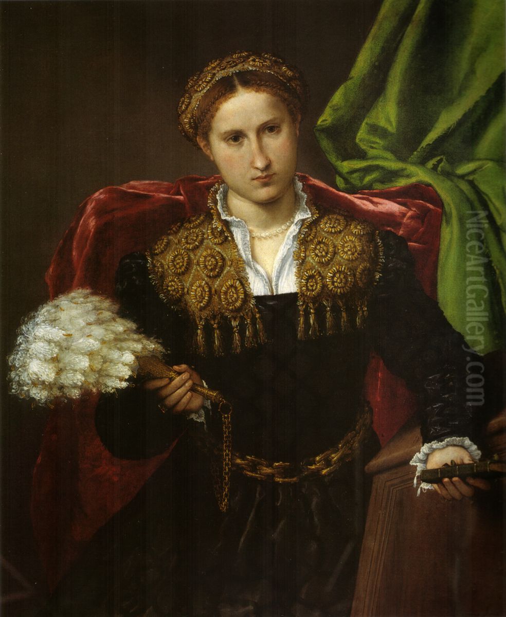 Portrait of Laura da Pola Oil Painting by Lorenzo Lotto