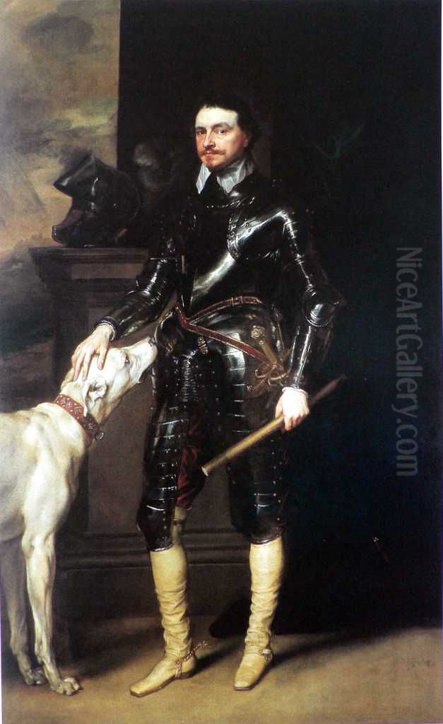 Thomas Wentworth, later 1st Earl of Strafford Oil Painting by Sir Anthony Van Dyck