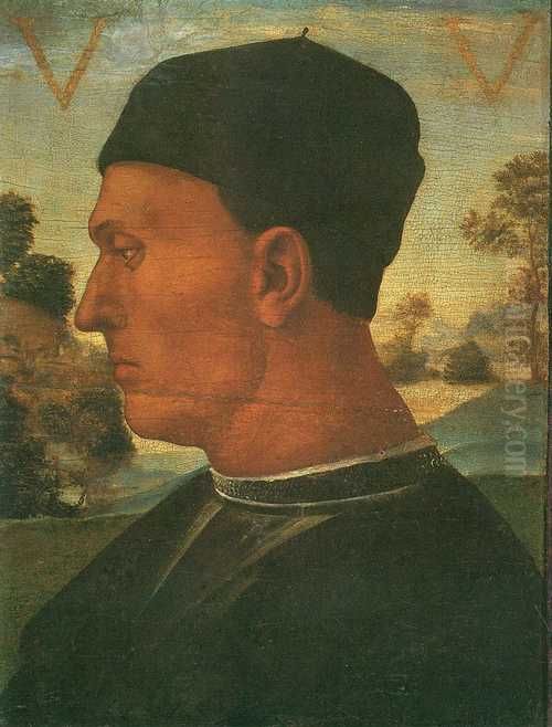 Portrait of Vitellozzo Vitelli Oil Painting by Luca Signorelli