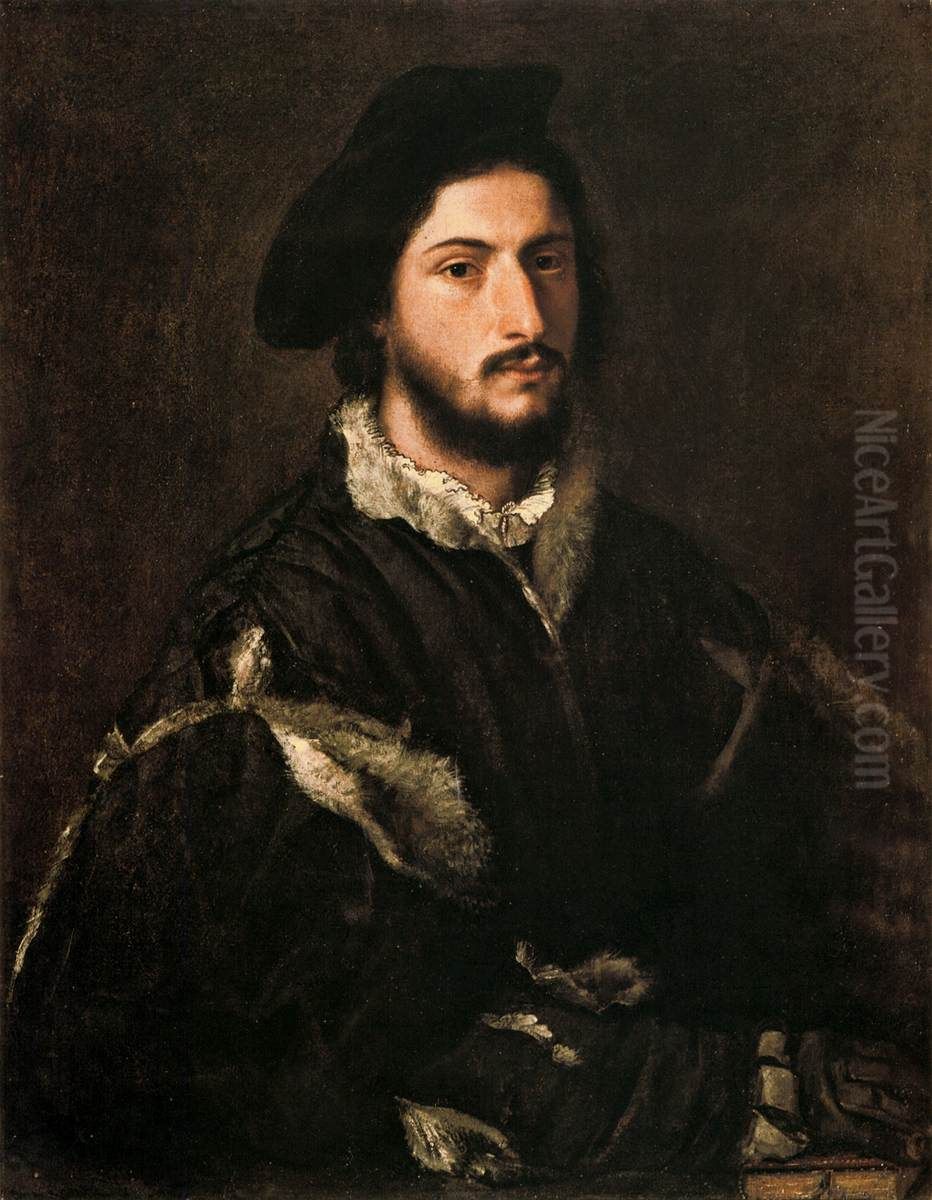 Portrait of Vicenzo Mosti Oil Painting by Titian