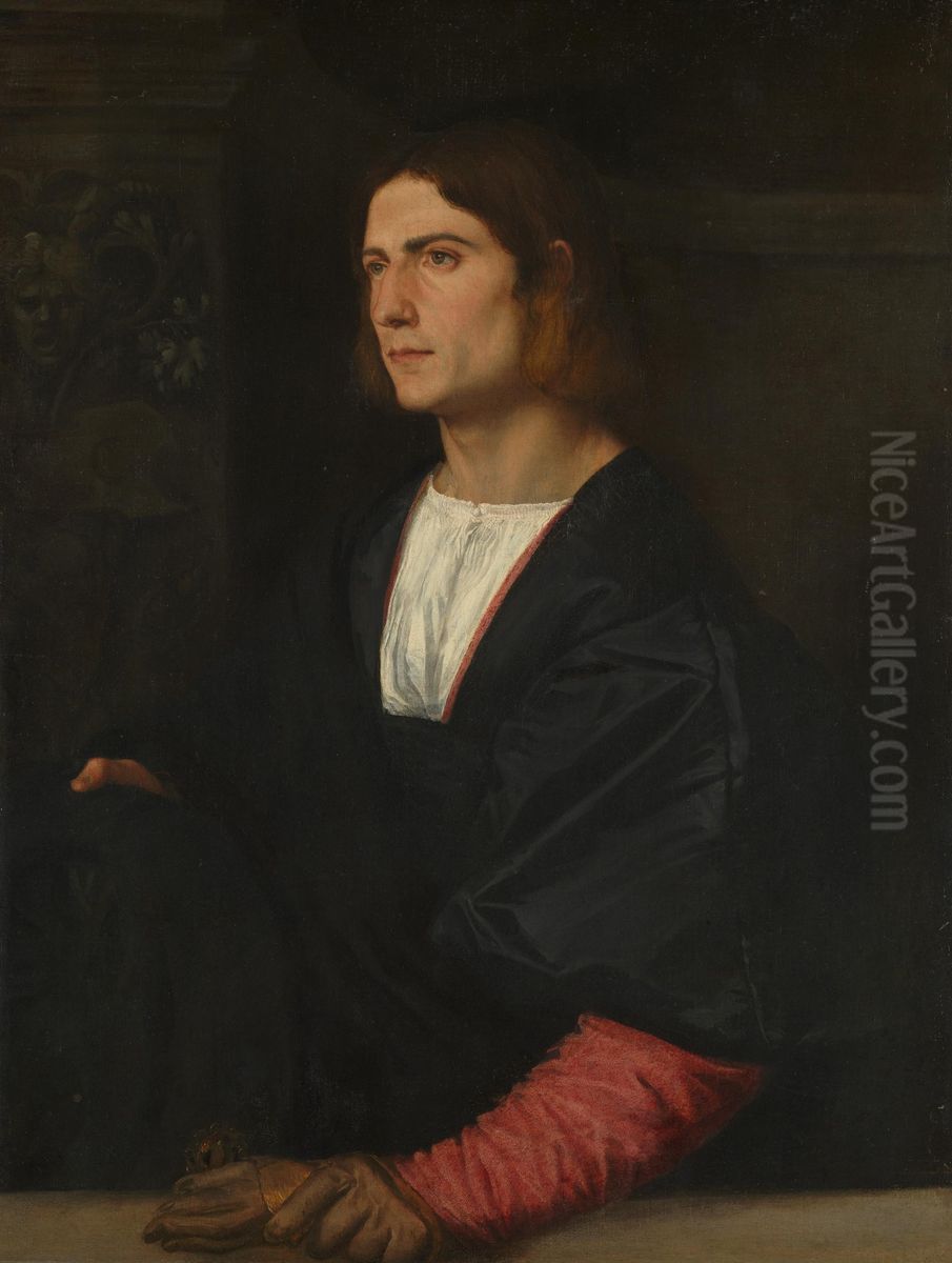 Portrait of a Young Man Oil Painting by Titian