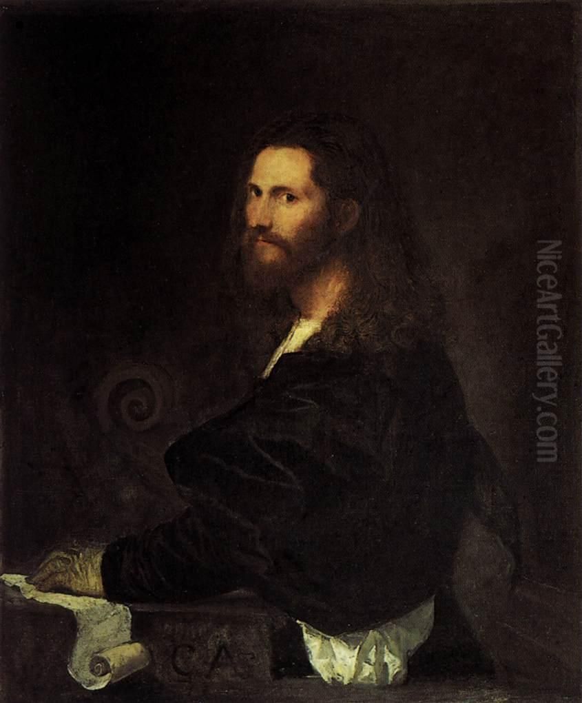 Ritratto di musico Oil Painting by Titian