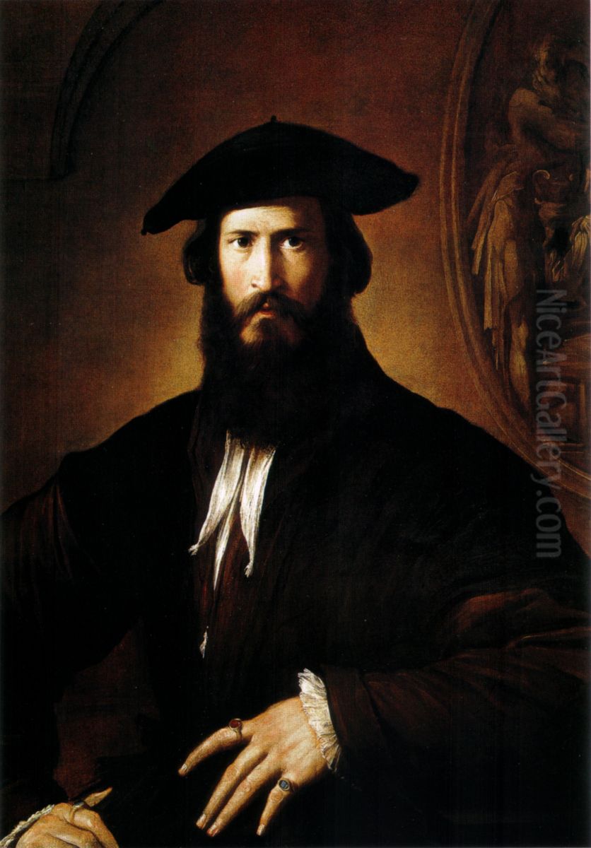 Portrait of a man Oil Painting by Parmigianino