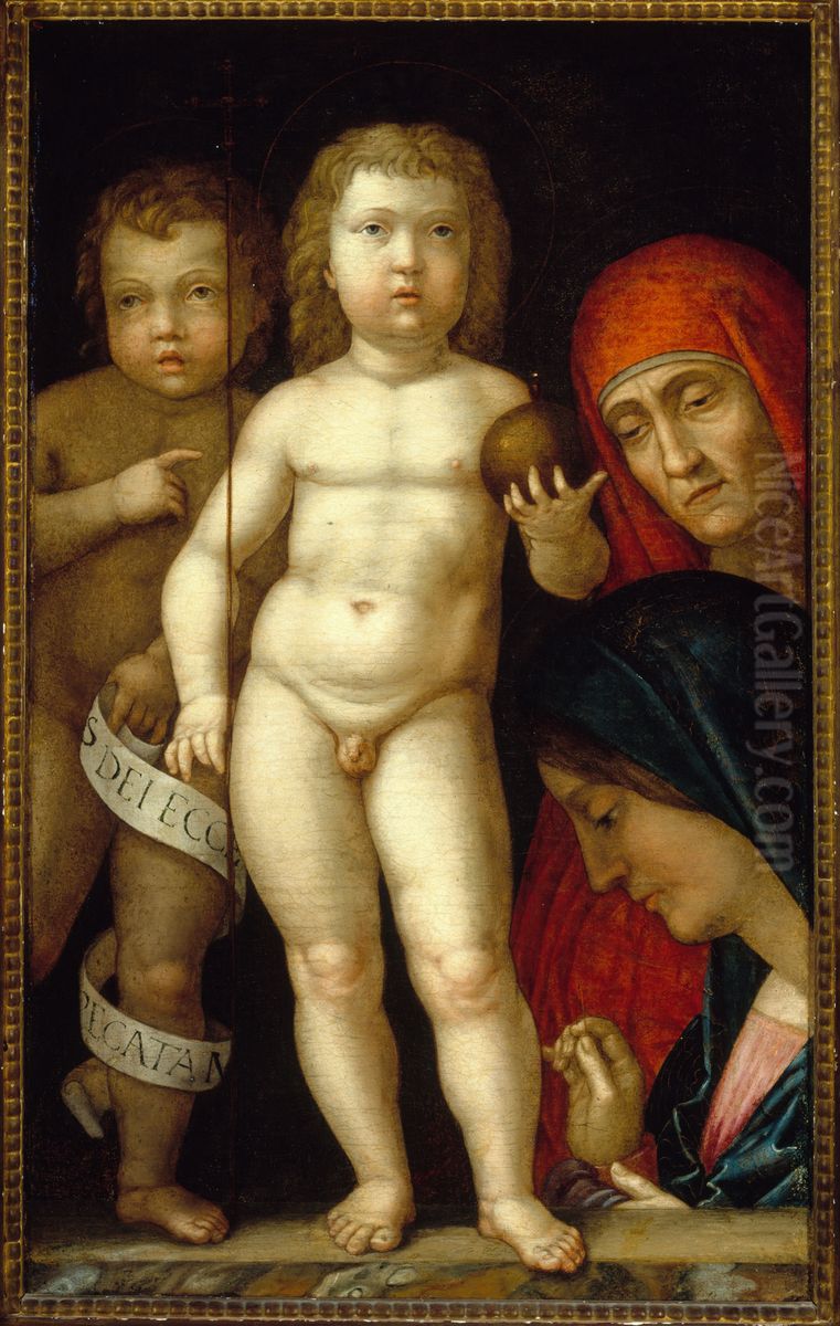 Madonna and Child with Saints Oil Painting by Andrea Mantegna