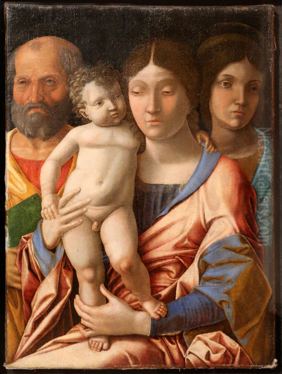 The Holy Family and Mary Magdalene Oil Painting by Andrea Mantegna