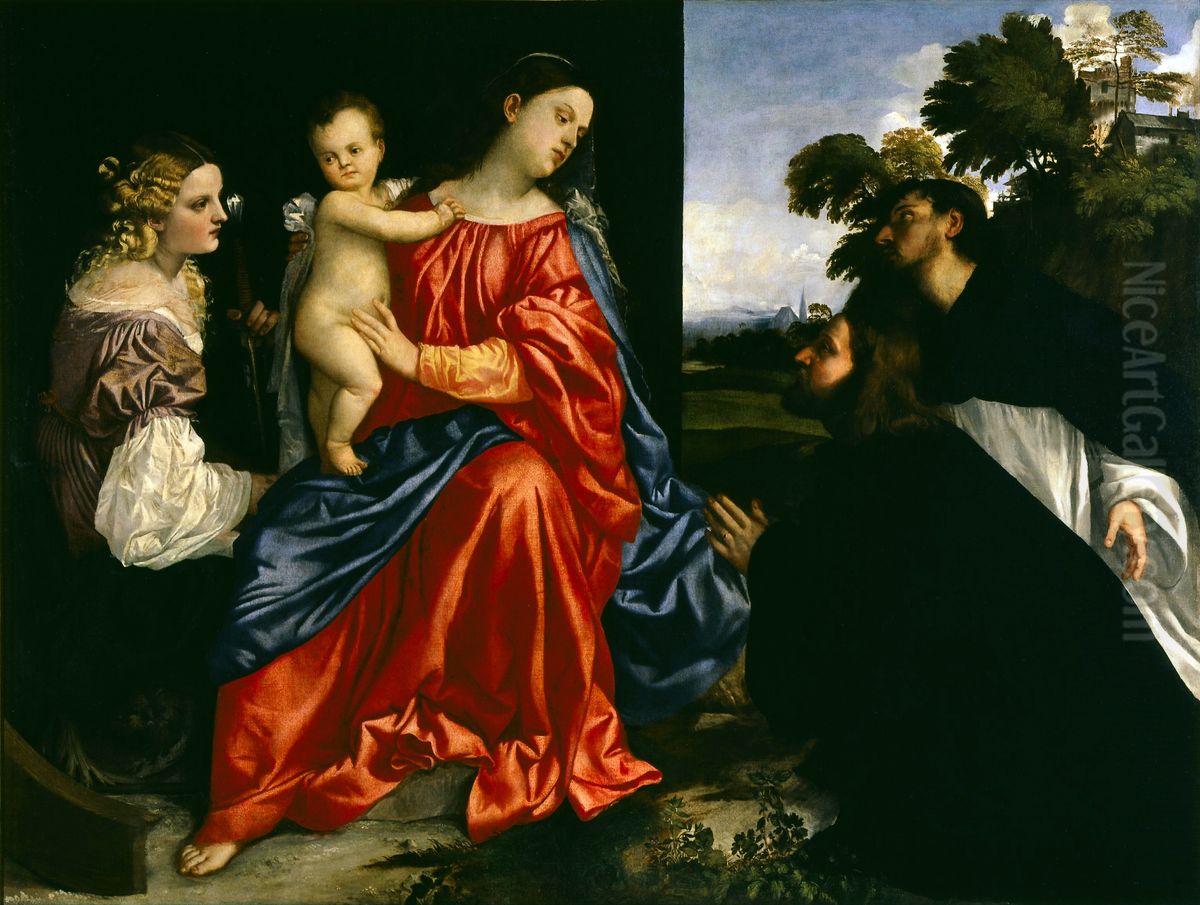 Balbi Holy Conversation Oil Painting by Titian