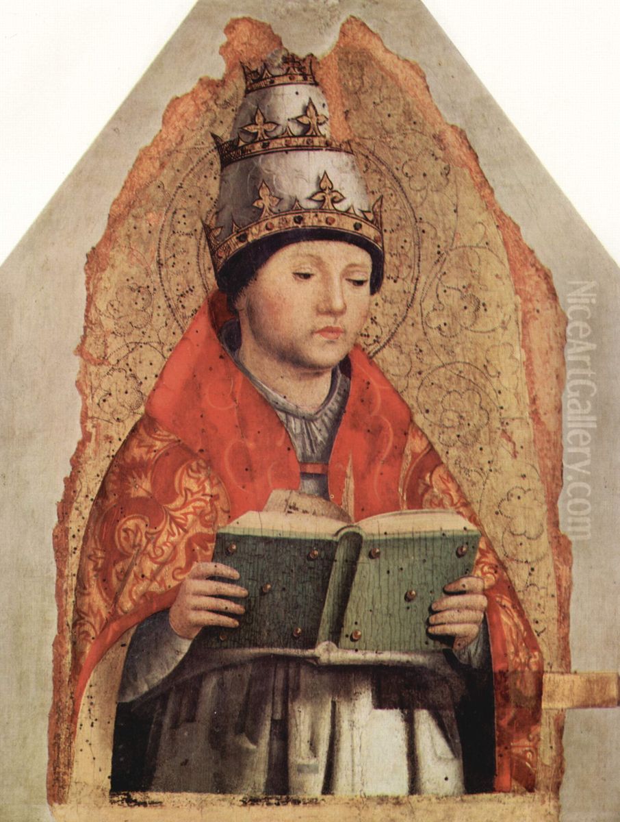 Saint Gregor Oil Painting by Antonello da Messina