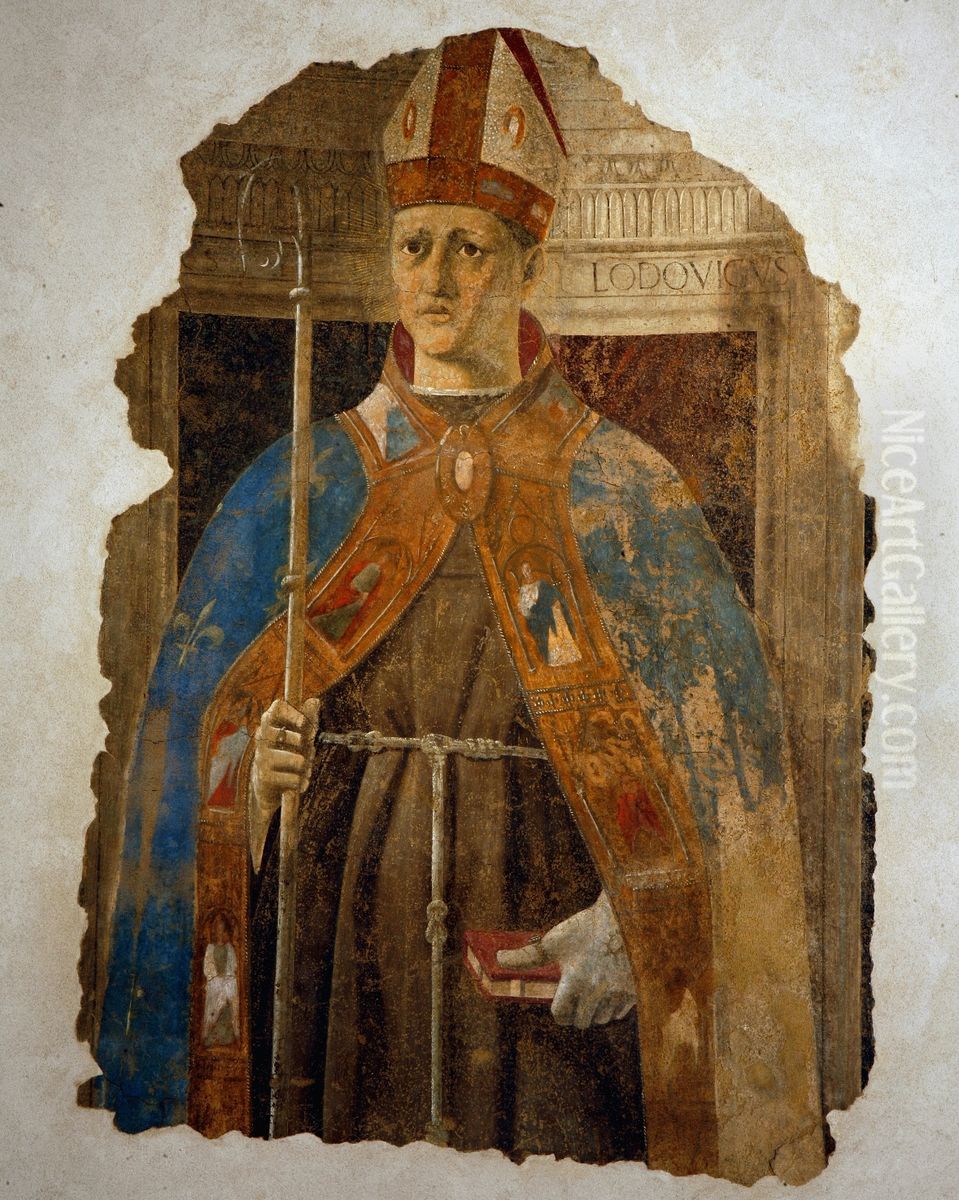 St Ludovico Oil Painting by Piero della Francesca