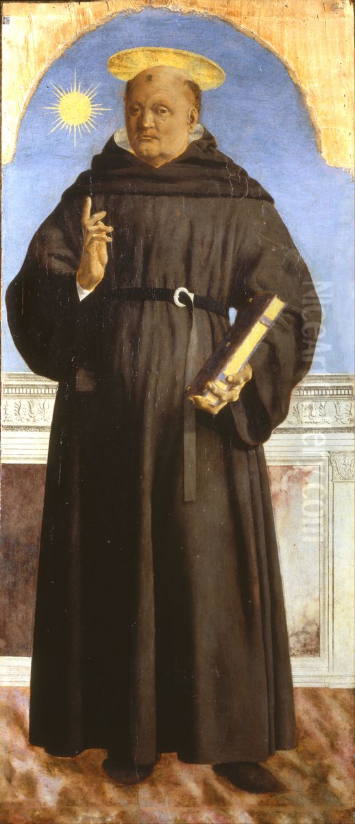 Saint Nicholas of Tolentino Oil Painting by Piero della Francesca