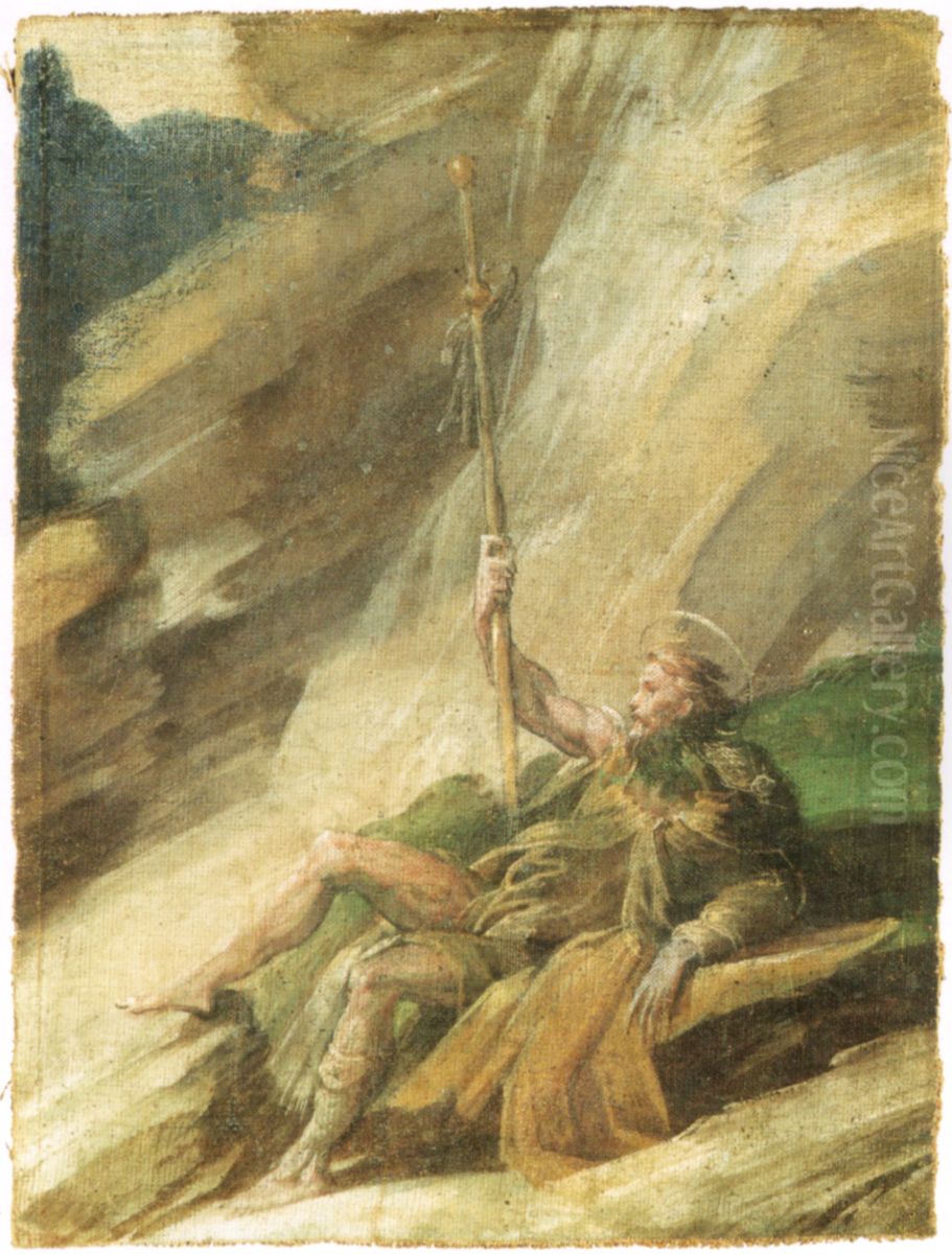 Saint Rocco Oil Painting by Parmigianino