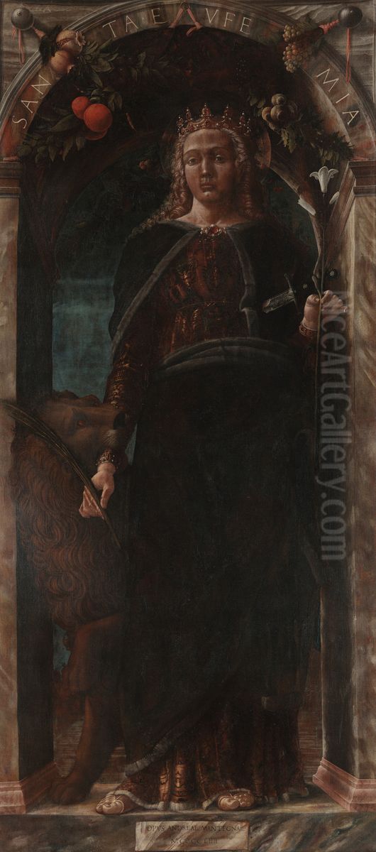 St Euphemia Oil Painting by Andrea Mantegna