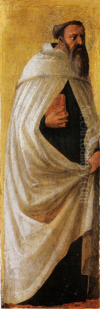 santo carmelitano barbuto Oil Painting by Masaccio