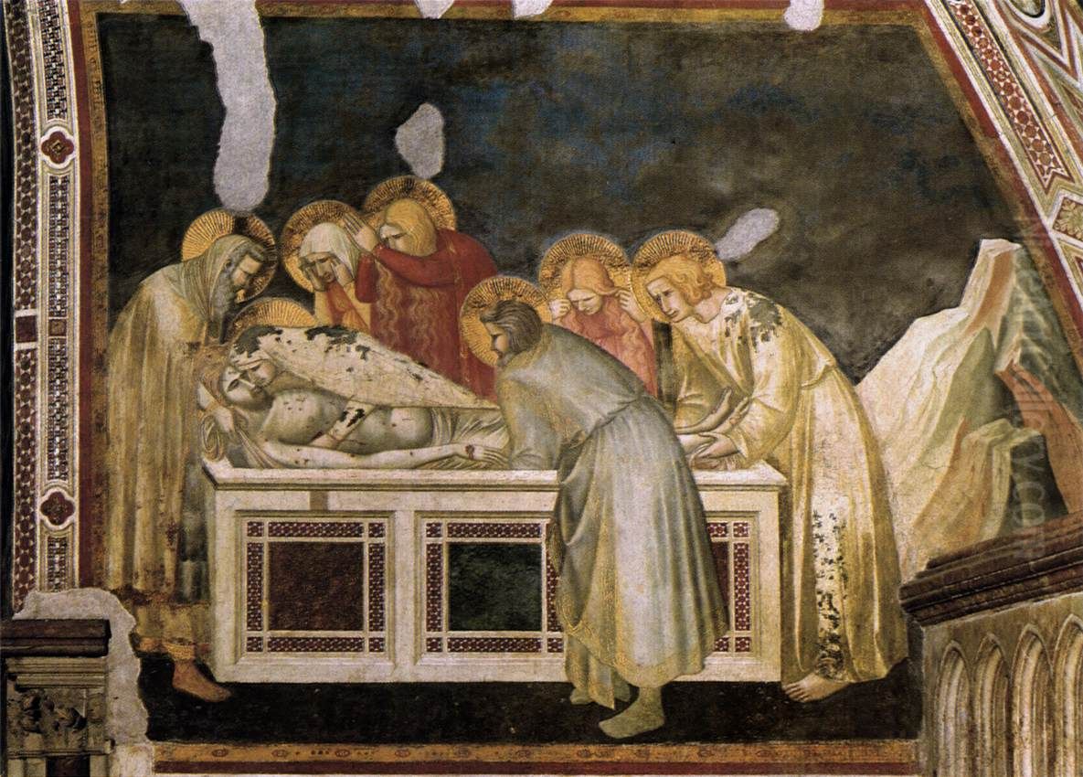 Entombment Oil Painting by Pietro Lorenzetti