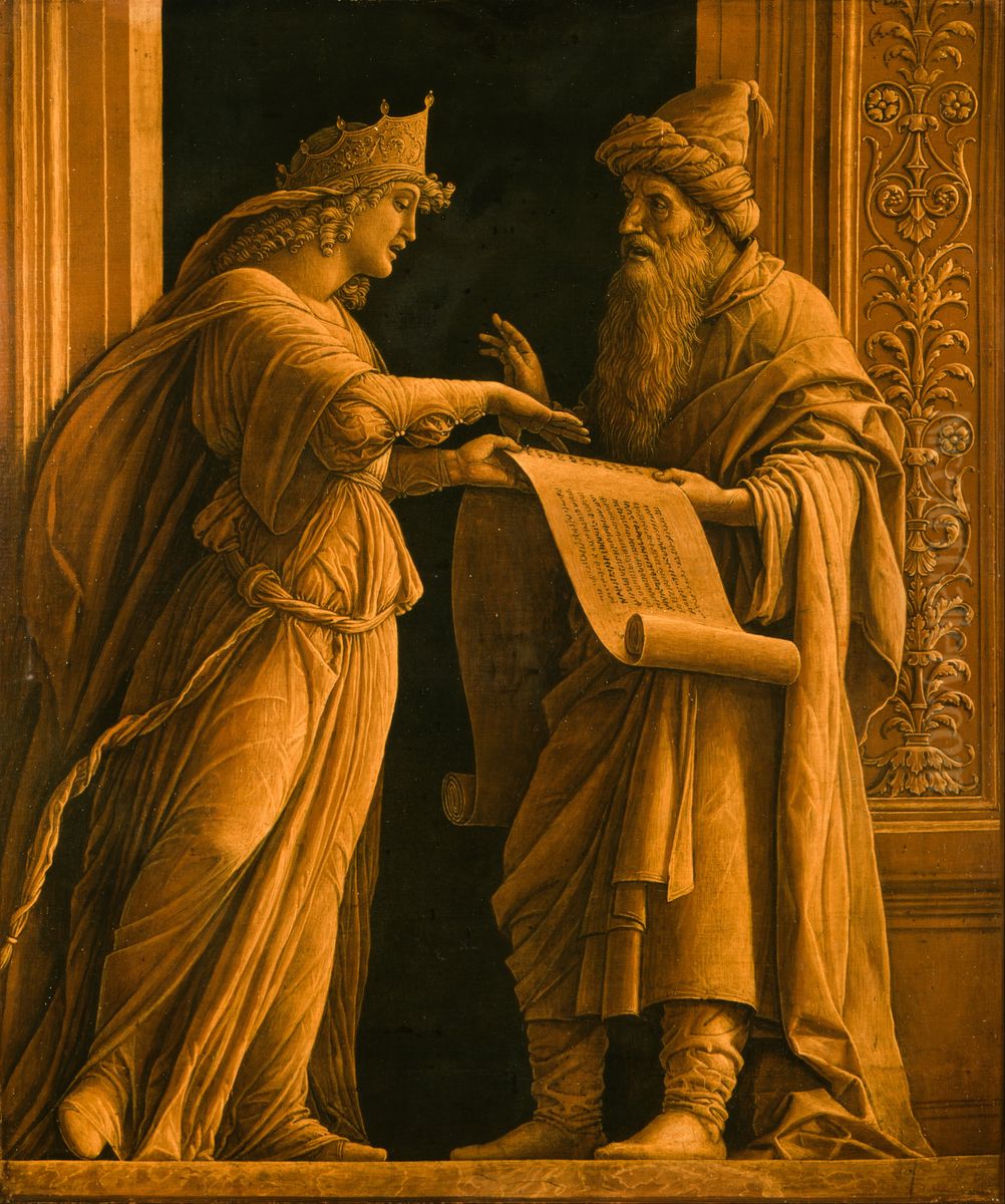 A Sibyl and a Prophet Oil Painting by Andrea Mantegna