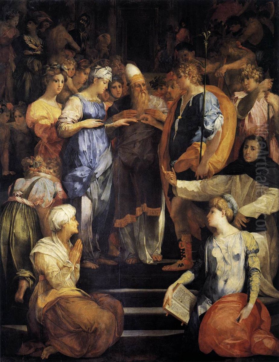 Betrothal of the Virgin Oil Painting by Rosso Fiorentino