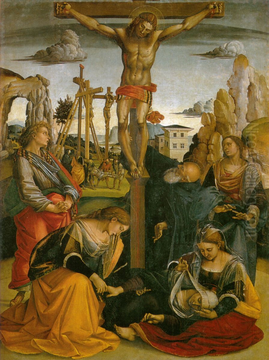 Crucifixion of Christ Oil Painting by Luca Signorelli