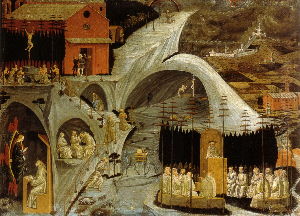 La Thebaide Oil Painting by Paolo Uccello