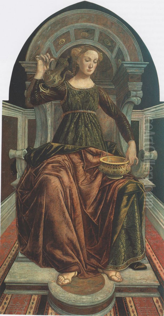 Temperance Oil Painting by Piero del Pollaiuolo