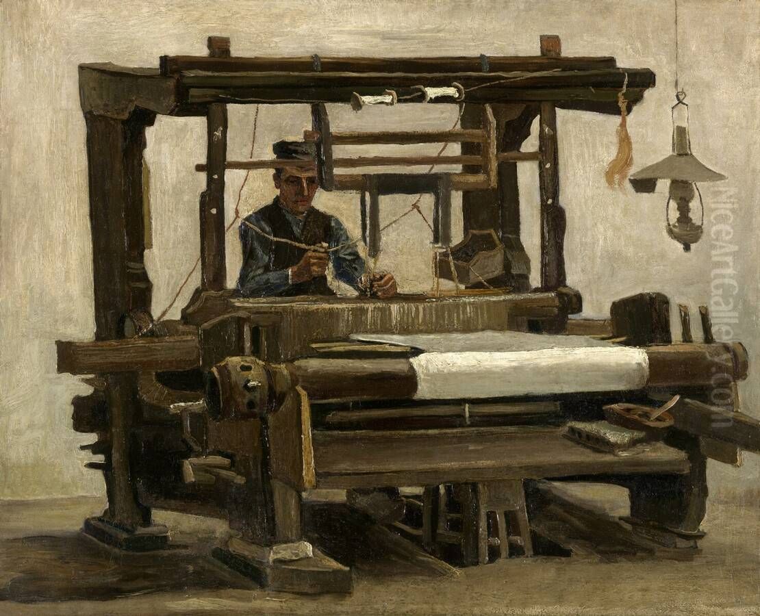 Weber am Webstuhl Oil Painting by Vincent Van Gogh