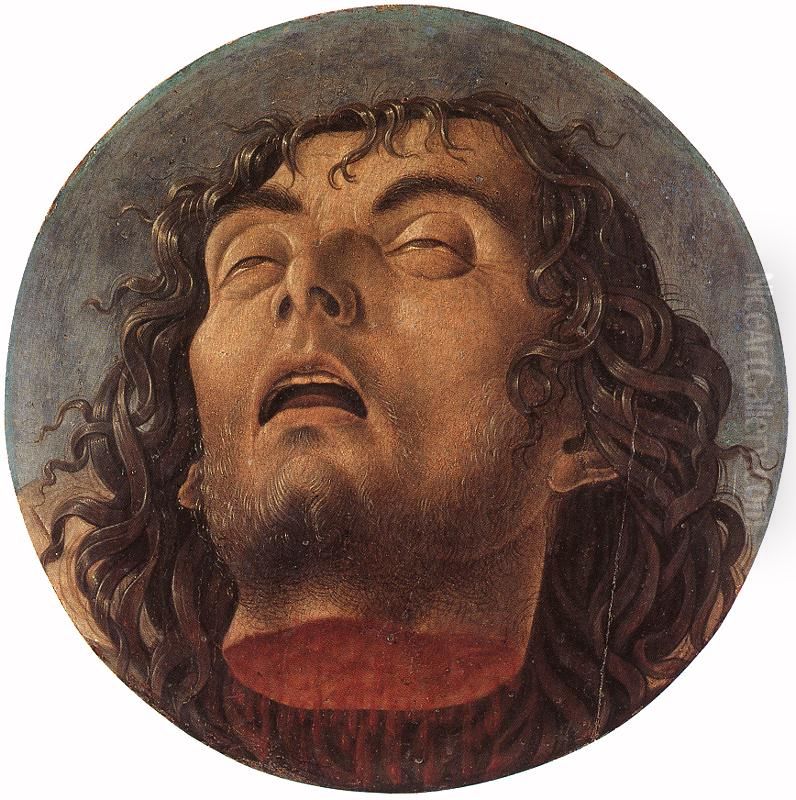 Head of St. John the Baptist Oil Painting by Giovanni Bellini