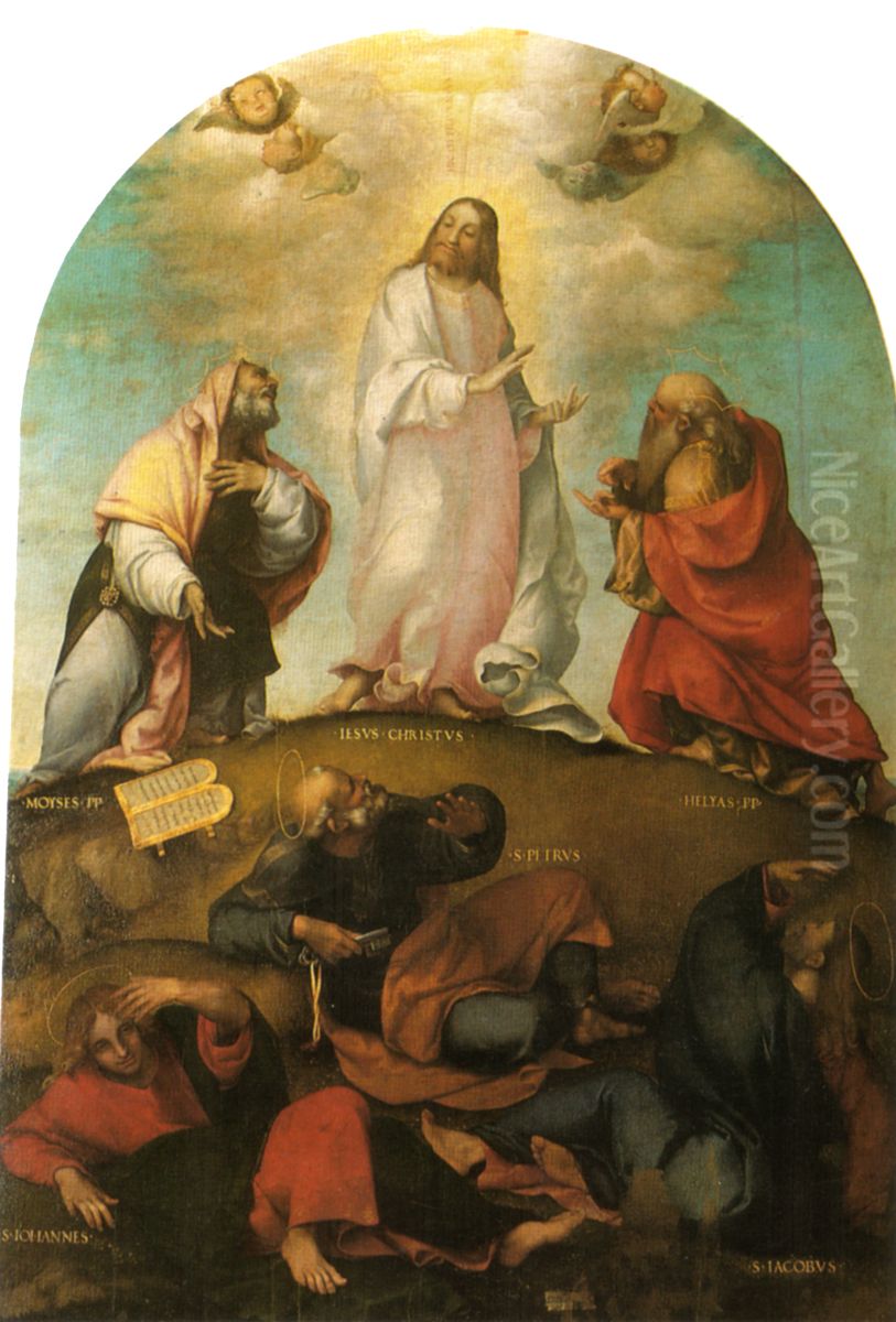 Transfiguration of Christ Oil Painting by Lorenzo Lotto