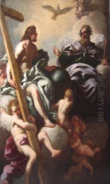 Trinity Oil Painting by Nicola Maria Rossi
