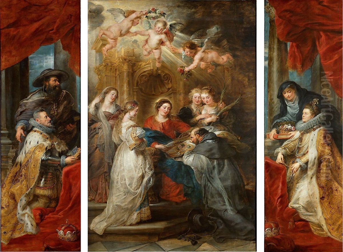Ildefonso altar Oil Painting by (studio of) Rubens, Peter Paul
